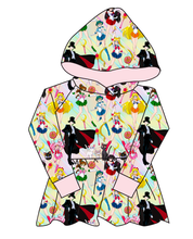 Load image into Gallery viewer, Sailor Scouts Peplum Hoodie (or Crewneck)
