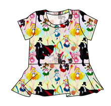Load image into Gallery viewer, Sailor Scouts Peplum Top