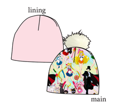 Load image into Gallery viewer, Sailor Scouts Slouchy Beanie (Reversible!)