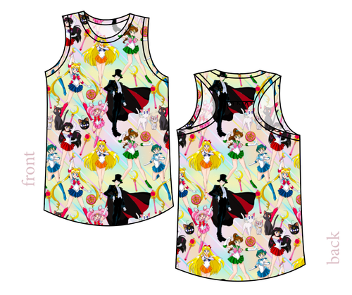 Sailor Scouts Summer Tank