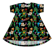 Load image into Gallery viewer, Cowabunga! Ninja Turtles Basic T-Shirt Dress