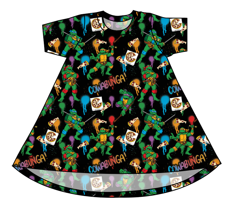 Cowabunga! Ninja Turtles Basic T-Shirt Dress