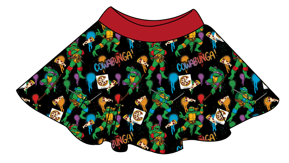 Cowabunga! Ninja Turtles Circle Skirt
