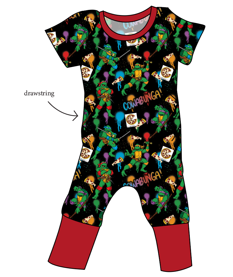 Cowabunga! Ninja Turtles Grow With Me Pants And Shorts Romper