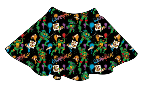 Cowabunga! Ninja Turtles Ladies' Circle Skirt