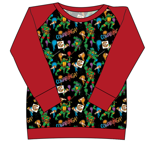 Cowabunga! Ninja Turtles Ladies' Classic Crewneck