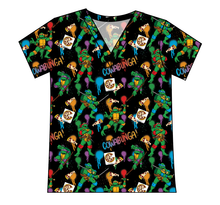 Load image into Gallery viewer, Cowabunga! Ninja Turtles Ladies&#39; Slouchy V-Neck Tee