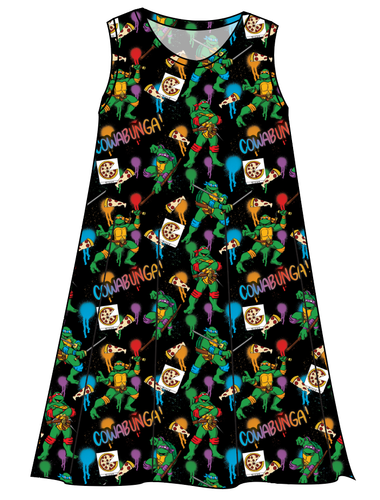 Cowabunga! Ninja Turtles Ladies' Swing Dress