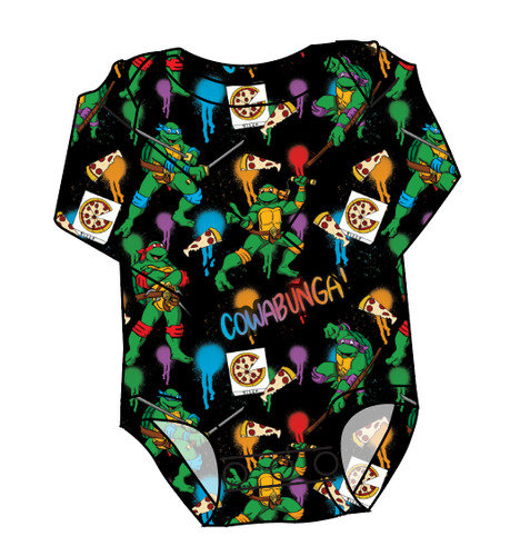 Cowabunga! Ninja Turtles Lap Neck Bodysuit