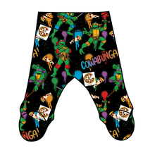 Load image into Gallery viewer, Cowabunga! Ninja Turtles Newborn Footed Pants