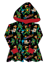 Load image into Gallery viewer, Cowabunga! Ninja Turtles Peplum Hoodie (or Crewneck)