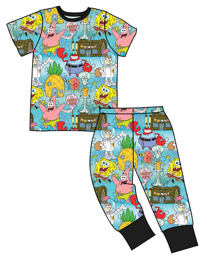 Bikini Bottom Basic Loungewear Set