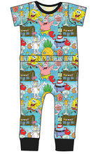 Load image into Gallery viewer, Bikini Bottom Bennett Pants and Shorts Length T-Shirt Romper