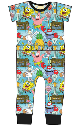 Bikini Bottom Bennett Pants and Shorts Length T-Shirt Romper