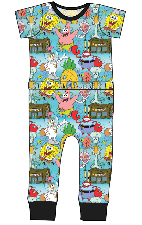 Bikini Bottom Bennett Pants and Shorts Length T-Shirt Romper