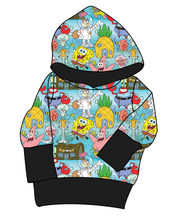 Load image into Gallery viewer, Bikini Bottom Grow With Me Hoodie (or Crewneck)