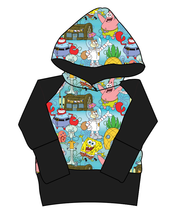 Load image into Gallery viewer, Bikini Bottom Grow With Me Hoodie (or Crewneck)