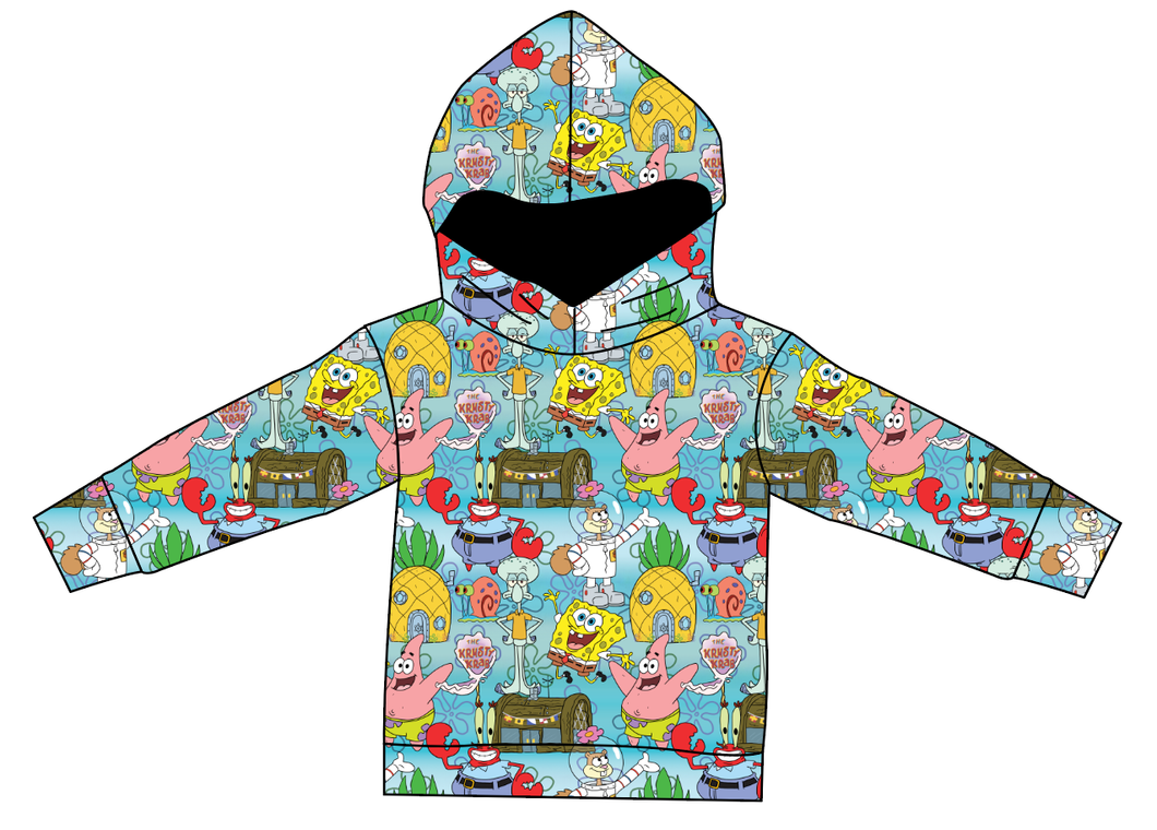 Bikini Bottom Ladies Oversized Hoodie