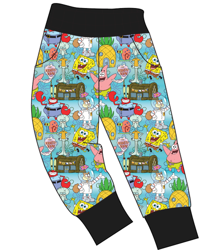 Bikini Bottom Mens' Joggers and Jogger Shorts