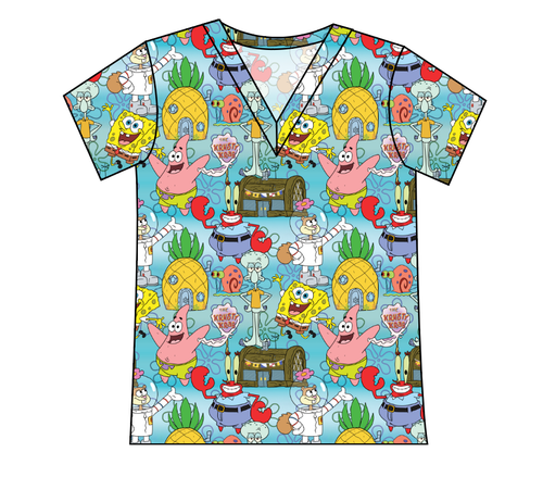 Bikini Bottom Ladies' Slouchy V-Neck Tee