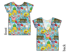 Load image into Gallery viewer, Bikini Bottom Low Back Ballerina Tee