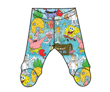 Load image into Gallery viewer, Bikini Bottom Newborn Footed Pants