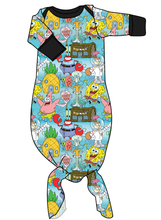 Load image into Gallery viewer, Bikini Bottom Newborn Knotted Gown