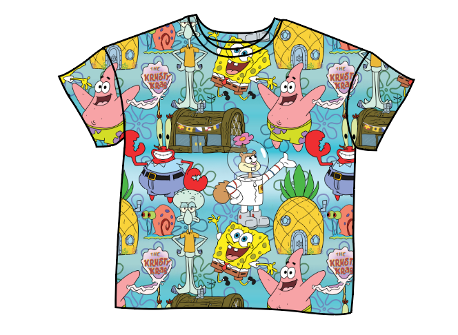 Bikini Bottom Oversized Tee