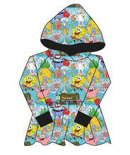 Load image into Gallery viewer, Bikini Bottom Peplum Hoodie (or Crewneck)