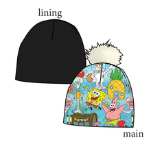 Load image into Gallery viewer, Bikini Bottom Slouchy Beanie (Reversible!)
