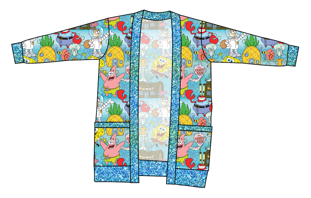 Bikini Bottom Ladies' Grandpa Cardigan