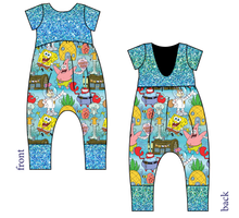 Load image into Gallery viewer, Bikini Bottom Low Back Romper and Bubble Romper