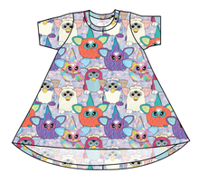 Load image into Gallery viewer, Furry Friends Basic T-Shirt Dress