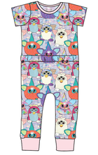 Load image into Gallery viewer, Furry Friends Bennett Pants and Shorts Length T-Shirt Romper