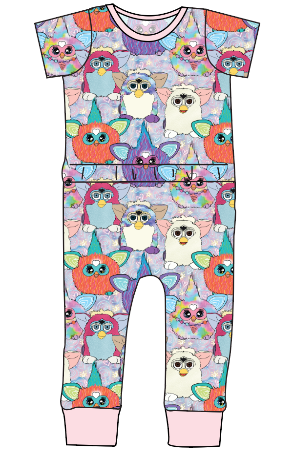 Furry Friends Bennett Pants and Shorts Length T-Shirt Romper