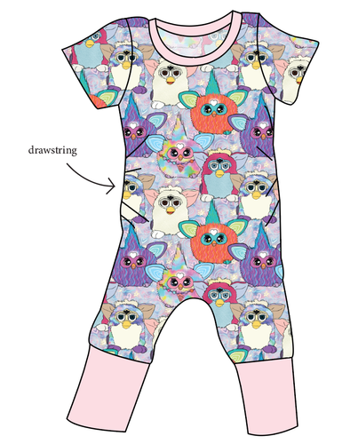 Furry Friends Grow With Me Pants And Shorts Romper