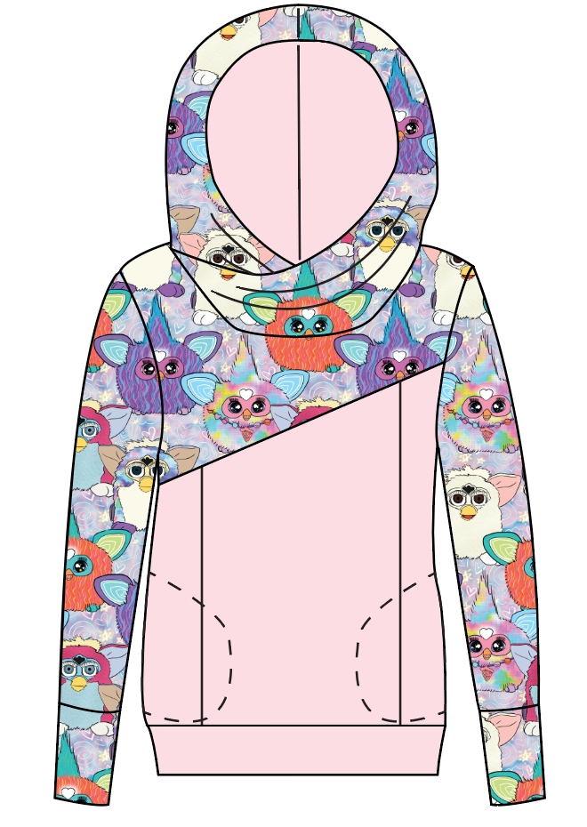 Furry Friends Ladies Hoodie
