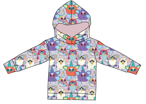 Furry Friends Ladies Oversized Hoodie