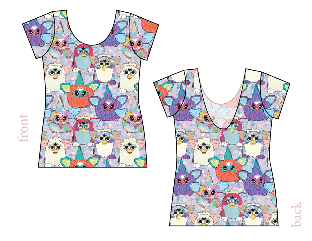 Furry Friends Ladies' Low Back Ballerina Tee