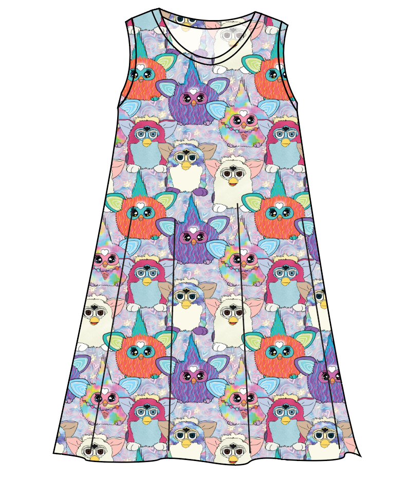 Furry Friends Ladies' Swing Dress