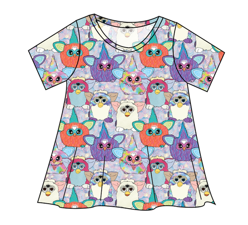 Furry Friends Ladies' Swing Tee
