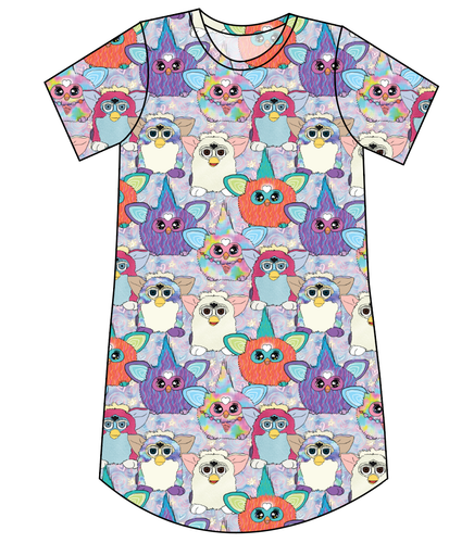 Furry Friends Ladies' T-Shirt Dress