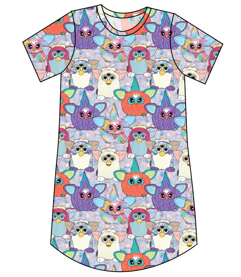 Furry Friends Ladies' T-Shirt Dress
