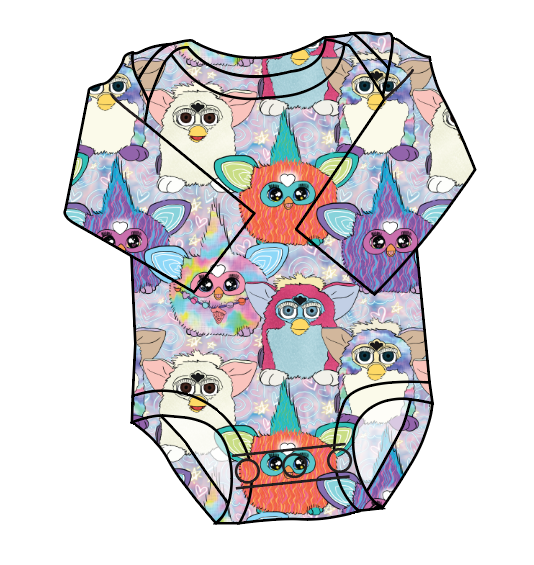 Furry Friends Lap Neck Bodysuit