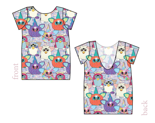 Furry Friends Low Back Ballerina Tee