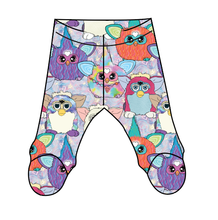 Load image into Gallery viewer, Furry Friends Newborn Footed Pants