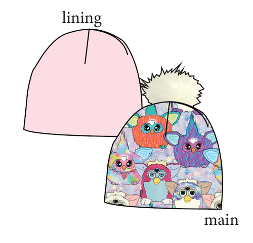 Furry Friends Slouchy Beanie (Reversible!)