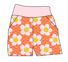 Load image into Gallery viewer, Smiley Flowers Basic Joggers And Jogger Shorts