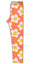 Load image into Gallery viewer, Smiley Flowers Basic Leggings