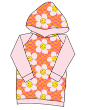 Load image into Gallery viewer, Smiley Flowers Classic Hoodie (or Crewneck)